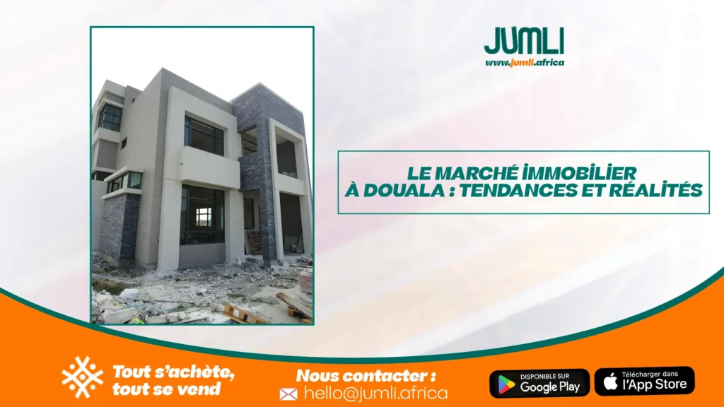 Immeuble en construction à Douala.