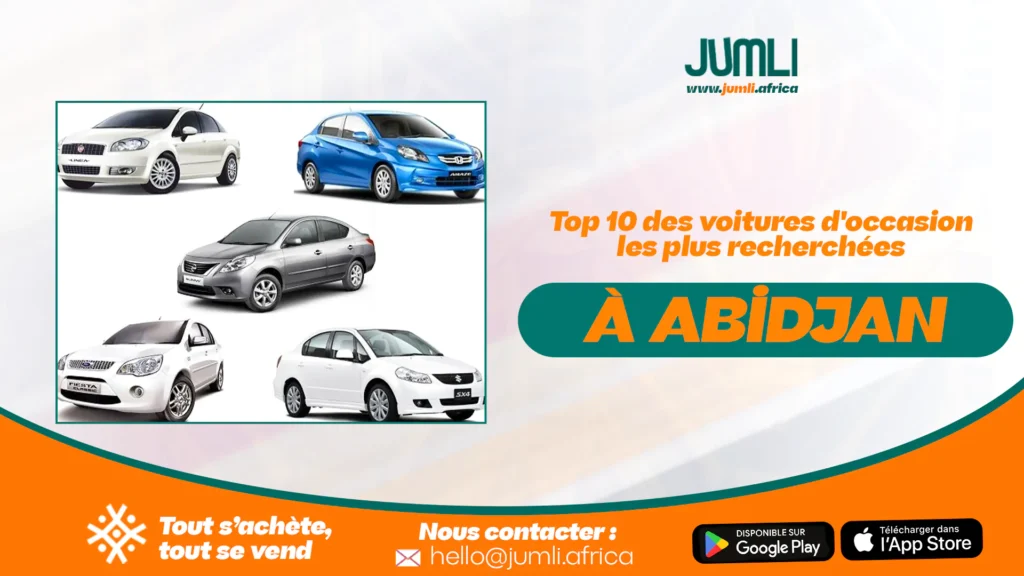 Top 10 des voitures d'occasion les plus recherchées à Abidjan