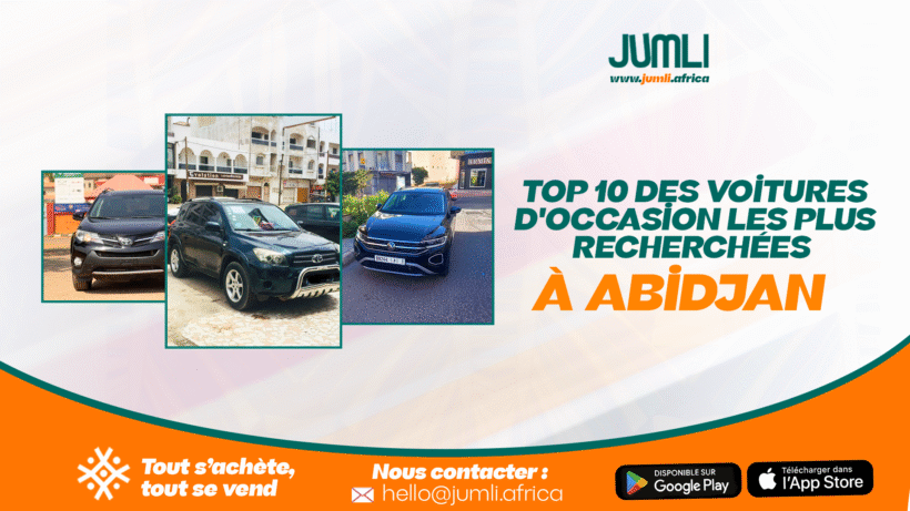 Top 10 des voitures d'occasion les plus recherchées à Abidjan